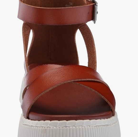 MIA Women's Red Browm Leather Sandals SIZE 7.5 M NEW NEW. - Picture 7 of 8